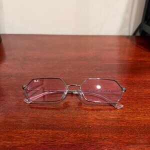 Ray-Ban Geometric Eyeglasses - Red Lens